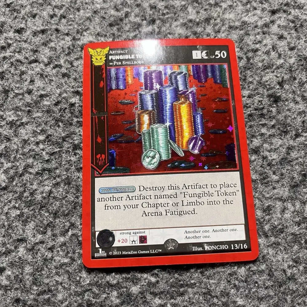 MetaZoo 30th Anniversary Fungible Token Full Holo Trading Card 13/16